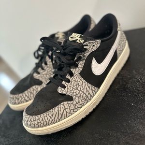 Jordan 1 Retro Low OG Black Cement men’s size 13
